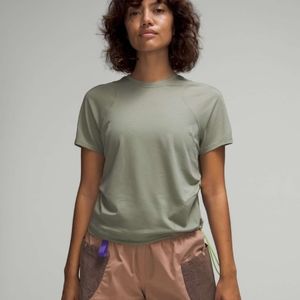 lululemon athletica Sage Green Short Sleeve Tee Hikining